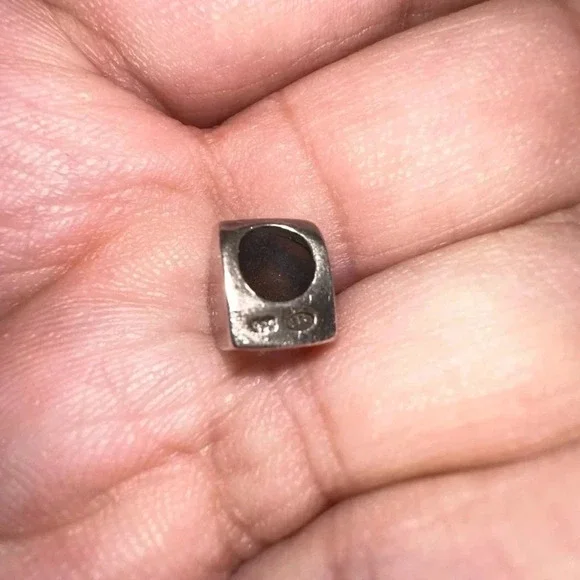 Sterling silver heart for charm bracelet - Picture 2 of 4